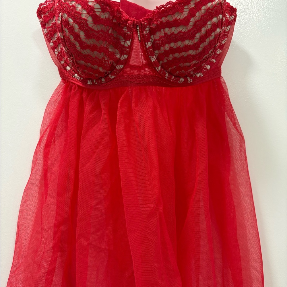 Victoria's Secret Red Lace Bra